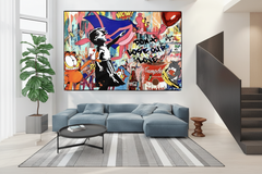 Banksy Don't Loose your Love Canvas Wall Art