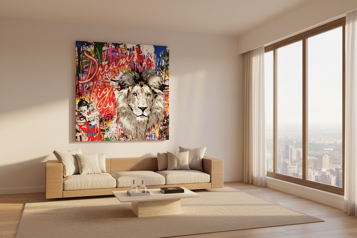 Banksy Dream Big Dreams Canvas Wall Art