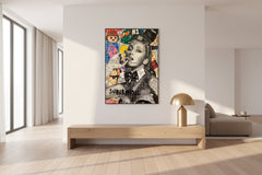 Banksy Kate Moss Graffiti Canvas Art: Urban Masterpiece