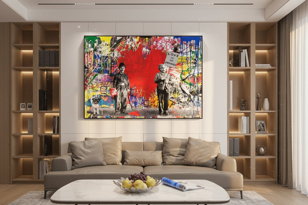 Banksy Love is Answer Canvas Wall Art