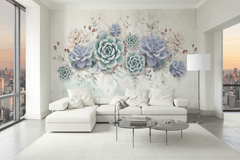 Beautiful Flowers Wallpaper Mural