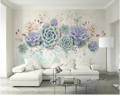 Beautiful Flowers Wallpaper Mural