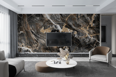 Black Mist Stone - Marble Wallpaper Murals