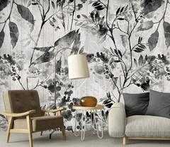 Black Trees Wallpaper Murals- High-Quality Wall Art Décor