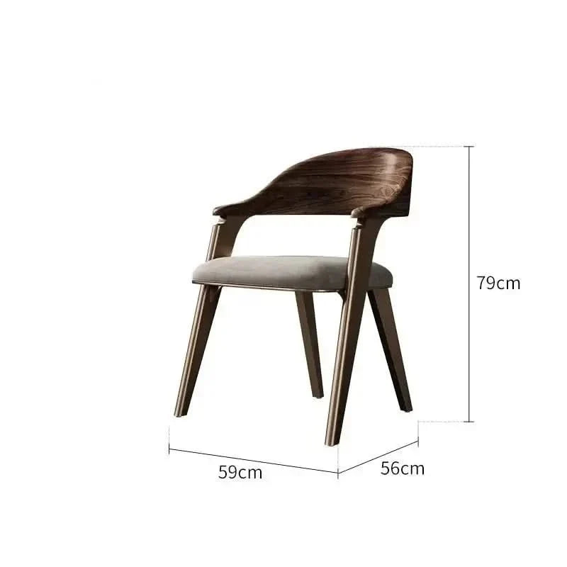 Black Walnut Solid Wood Dining Chair