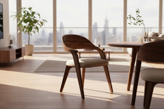 Black Walnut Solid Wood Dining Chair