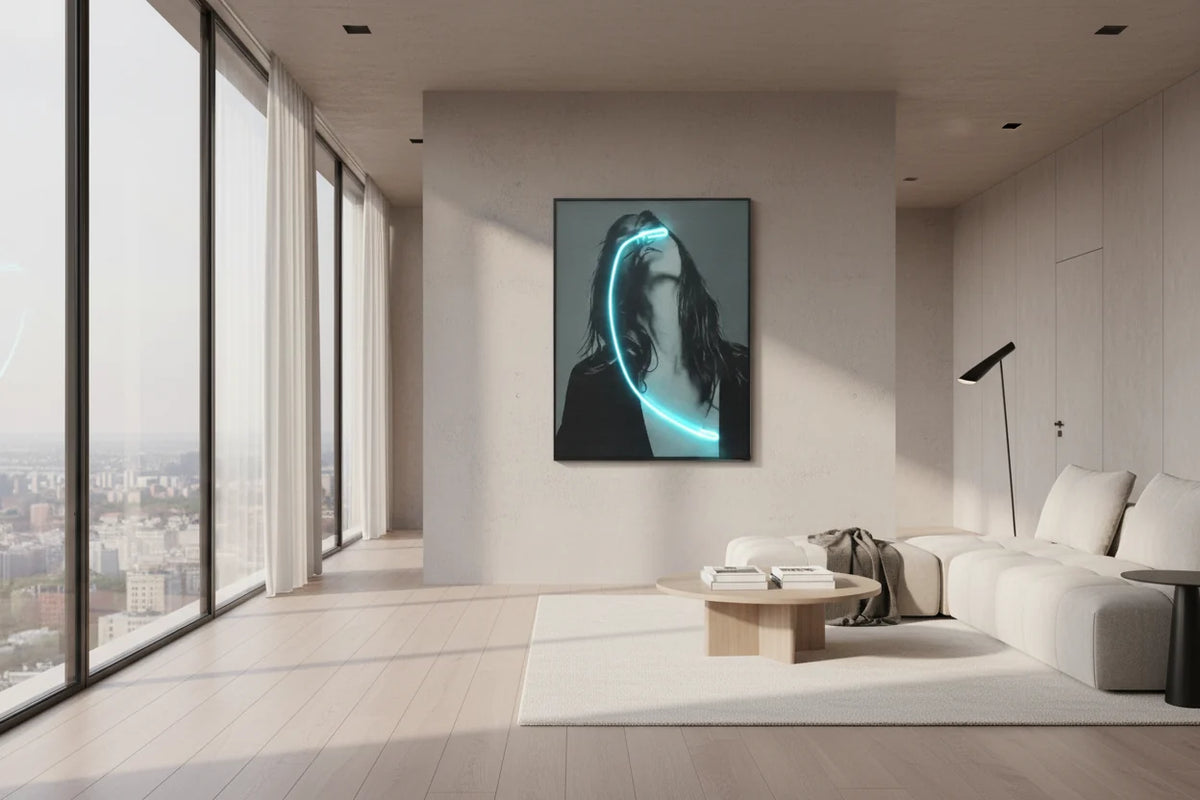 Blindness Girl Neon Wall Art – A Striking Blend of Art and Light