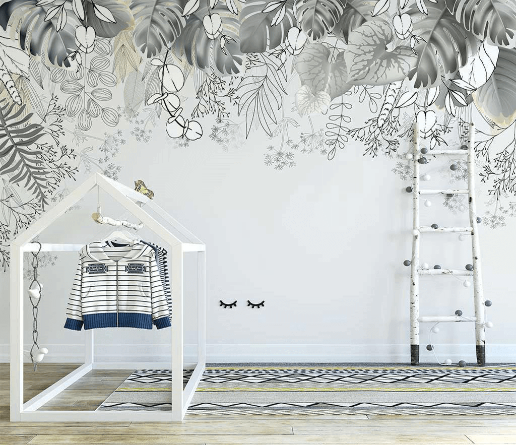 Blossom Greens Wallpaper Mural