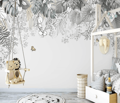 Blossom Greens Wallpaper Mural
