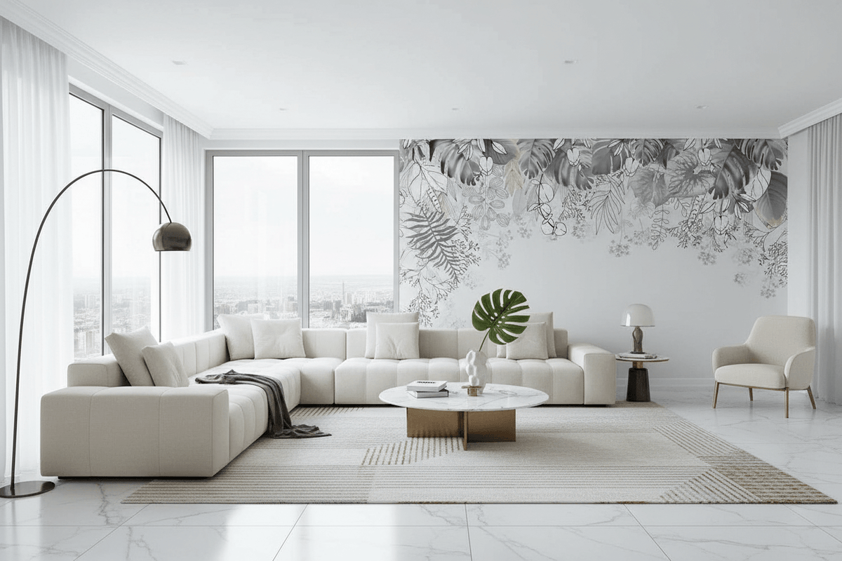 Blossom Greens Wallpaper Mural