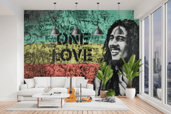 Bob Marley One love Wallpaper Mural – Home Wall Decor