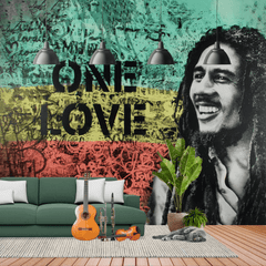 Bob Marley One love Wallpaper Mural – Home Wall Decor