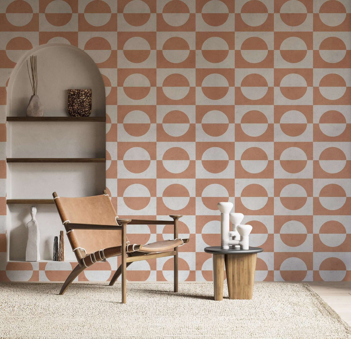 Bohemian Cube Wallpaper Mural: Transform Your Space