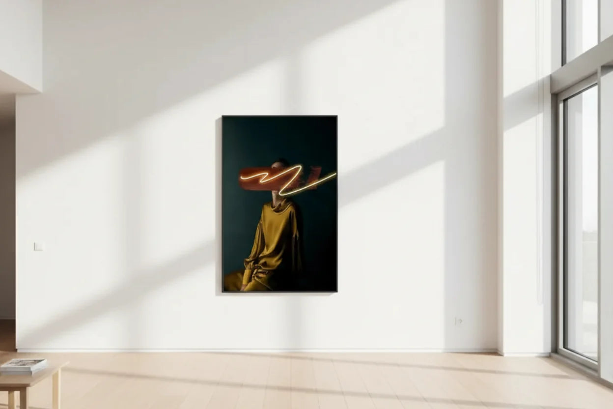 Bohemian Girl LED Wall Art Lamp – Modern Porch Decorative Light