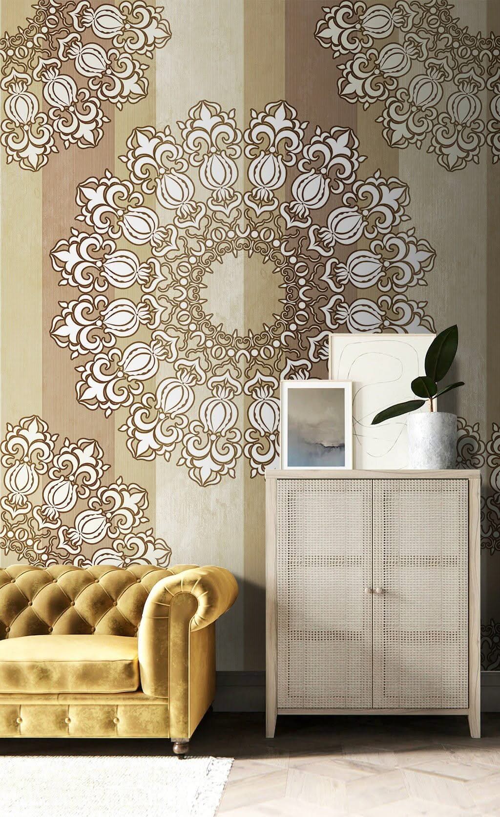 Bohemian Mandala Wallpaper Mural