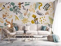 Bohemian Shapes Wallpaper Mural - Transform Your Space