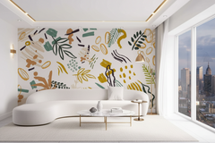 Bohemian Shapes Wallpaper Mural - Transform Your Space