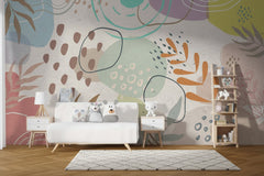 Boho Floral Wallpaper Mural