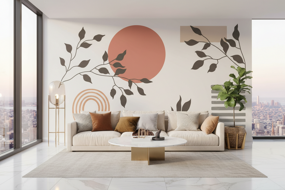 Boho Garden Wallpaper Mural: Enhance Your Space
