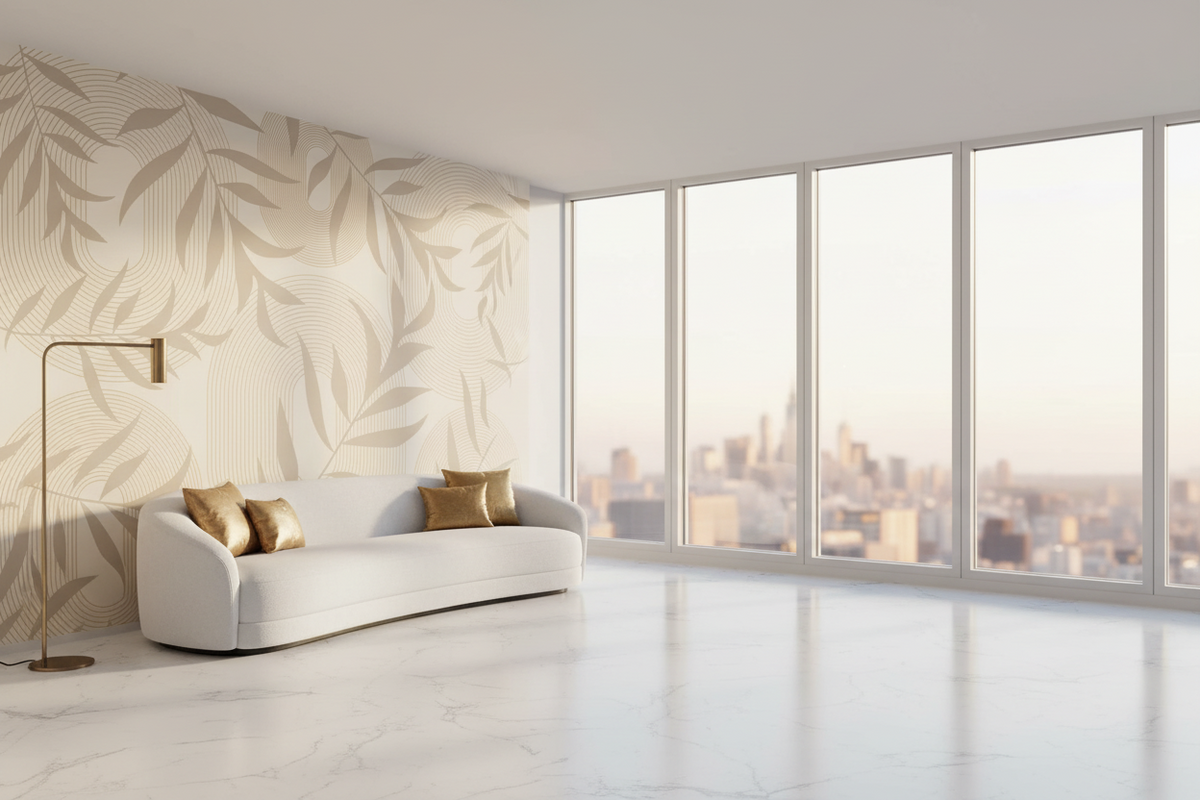 Boho Leafs Wallpaper Mural: Stunning Décor for Any Space