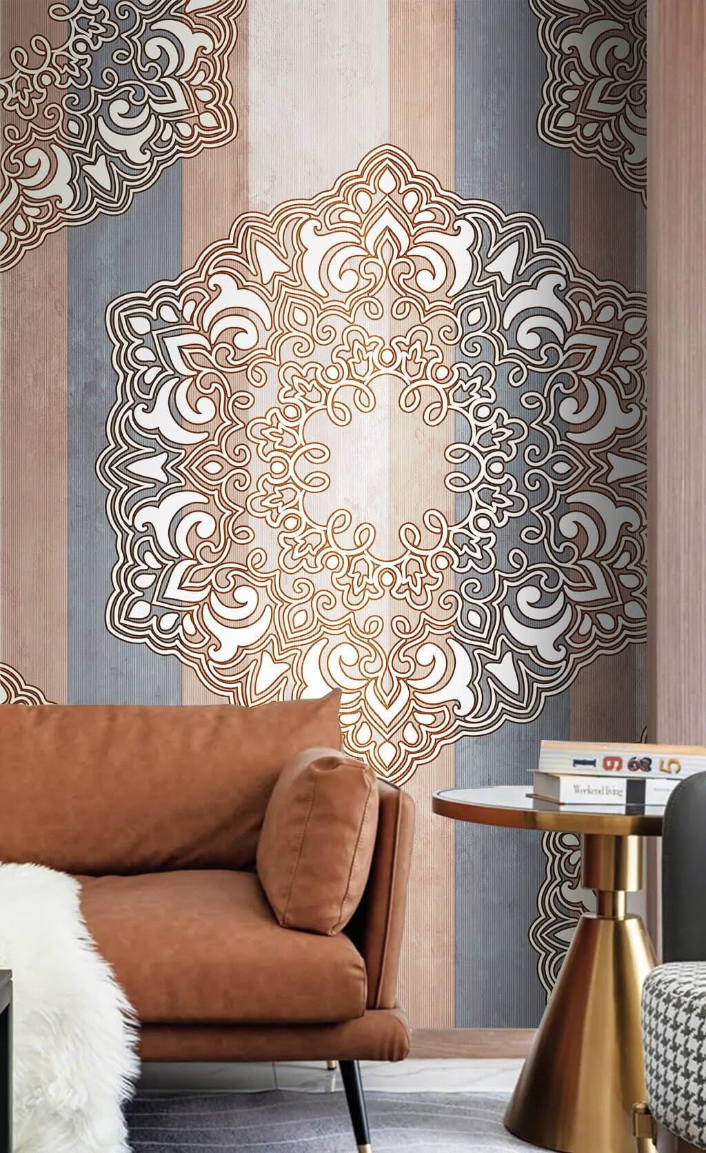 Boho Mandala Theme Wallpaper Mural