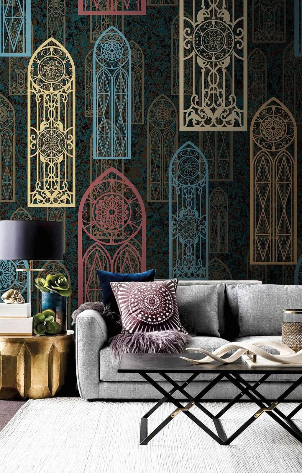Boho Open Doors Wallpaper Mural
