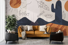Boho Peace Wallpaper Mural