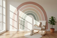 Boho Rainbow Wallpaper Mural: Transform Your Space