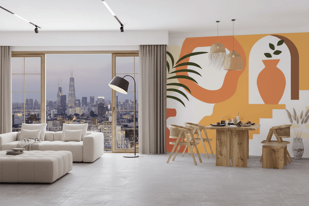Boho Village Wallpaper Mural