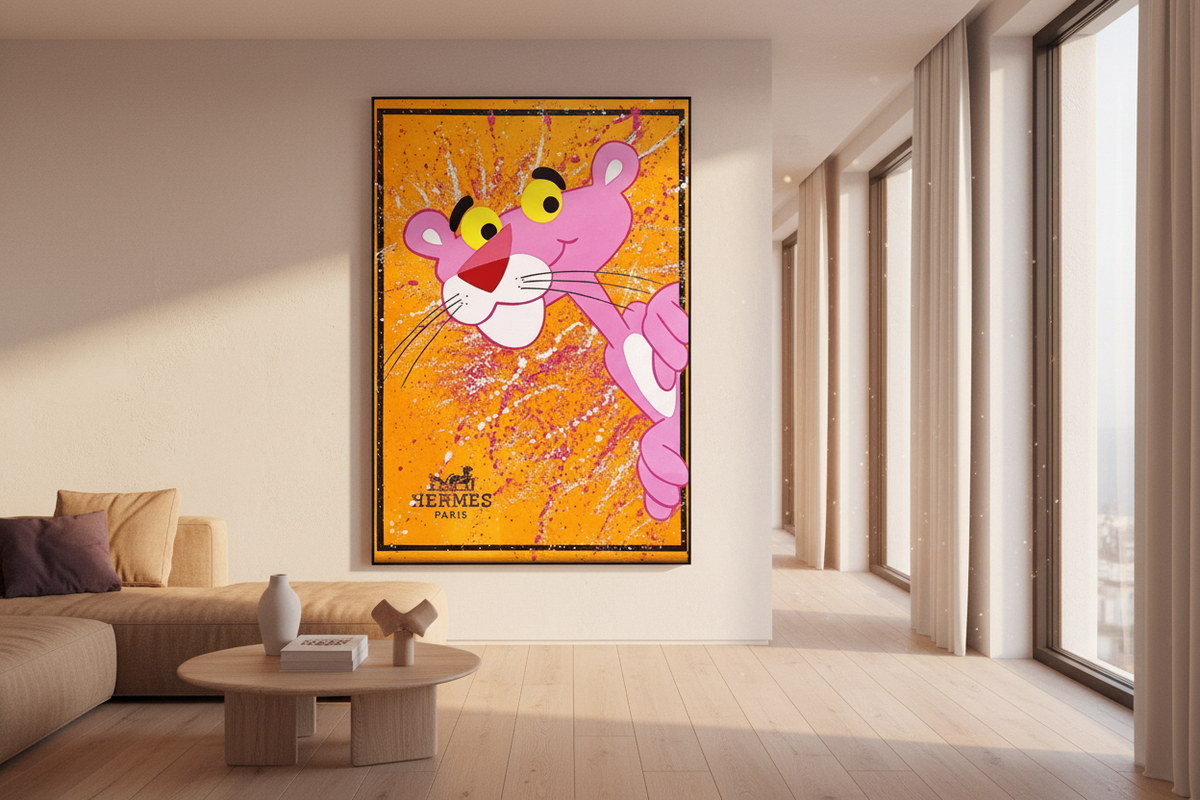 Bold and Playful - Pink Panther Poster Art