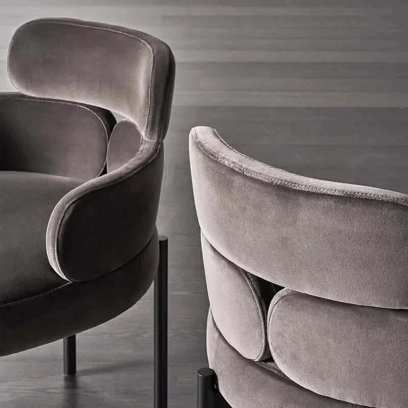 Boucle Minimalist Modern Dining Chair