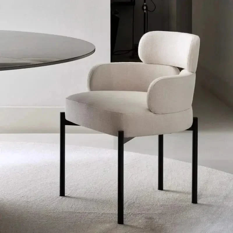 Boucle Minimalist Modern Dining Chair