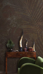 Brown Leaves in Shadow Wallpaper Mural