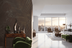 Brown Leaves in Shadow Wallpaper Mural