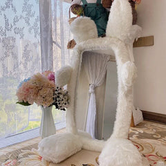 Bunny Rabbit LED Mirror – Full-Length, Framed, Bedroom & Balcony Decor