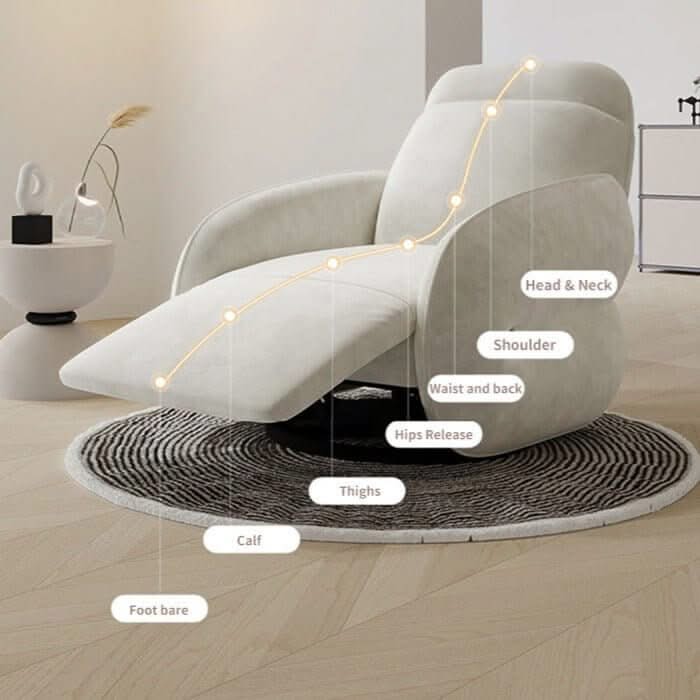 Cadeira Recliner Chair – Off White, Mocha Grey & Dream Blue, Standard & Swing Options