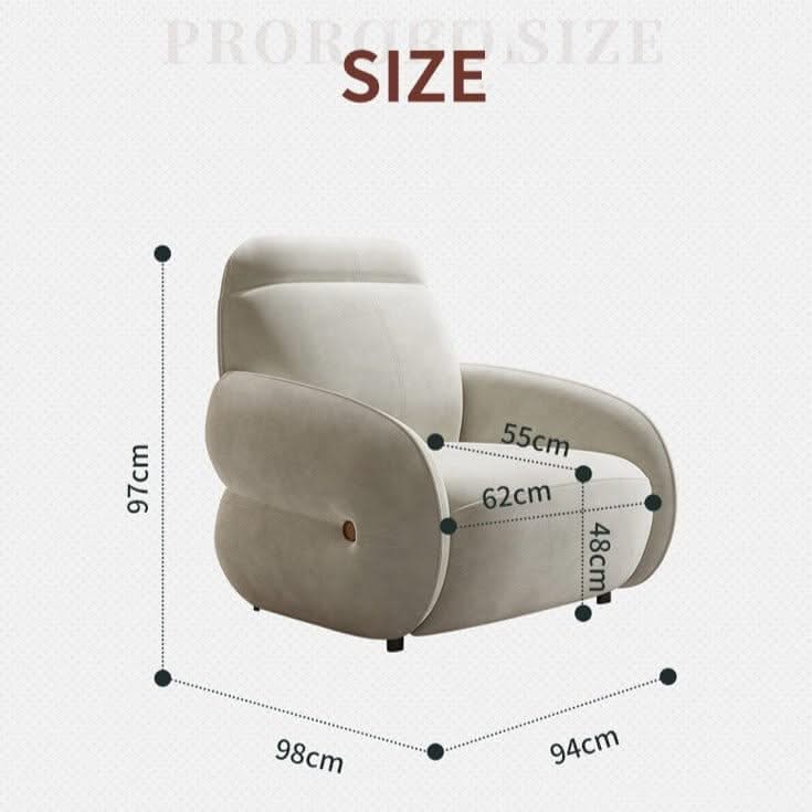 Cadeira Recliner Chair – Off White, Mocha Grey & Dream Blue, Standard & Swing Options