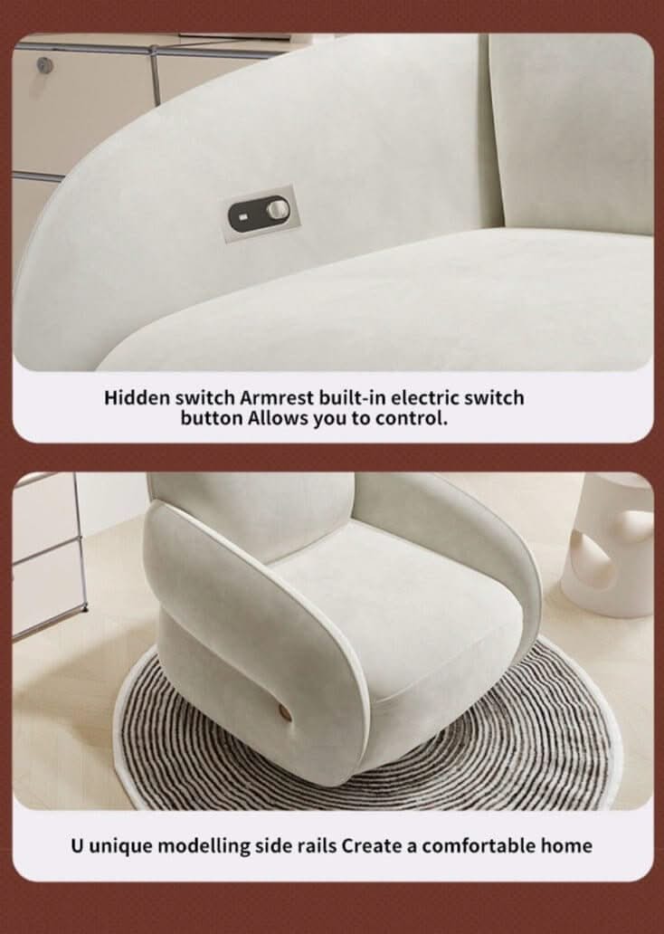 Cadeira Recliner Chair – Off White, Mocha Grey & Dream Blue, Standard & Swing Options