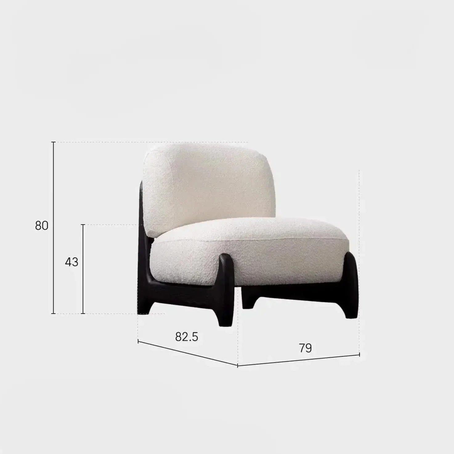 Cadeira Style Sofa Chair – Ergonomic, Plush Cushions, Compact, Modern Living Room