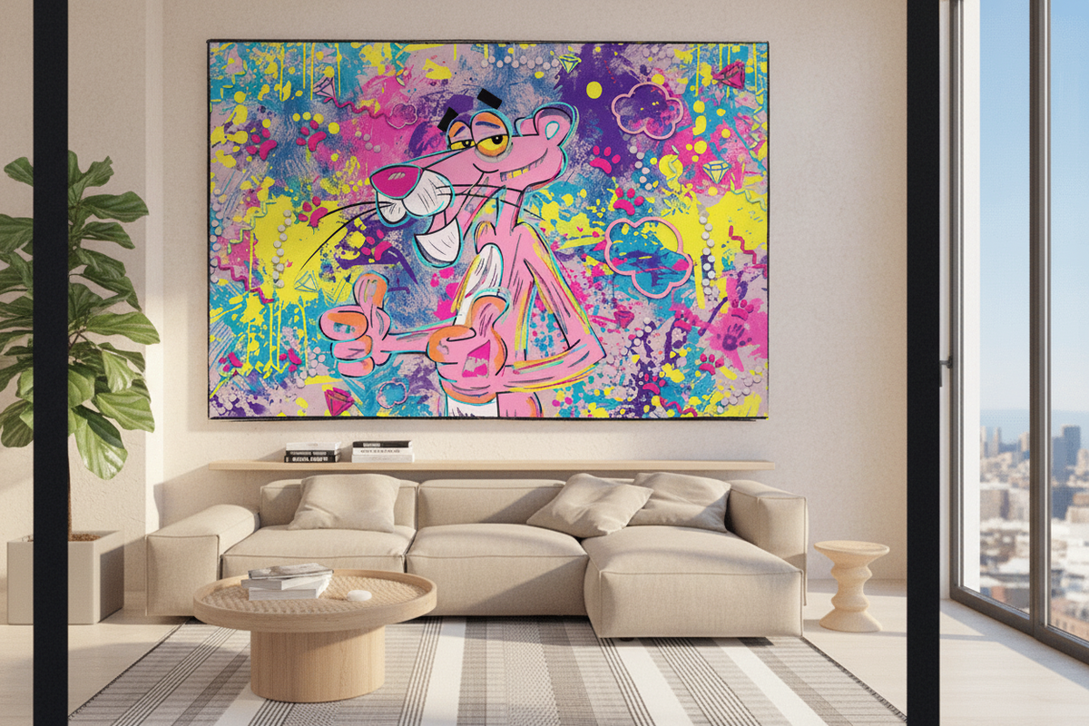 Captivating Cartoon Art - Pink Panther Poster