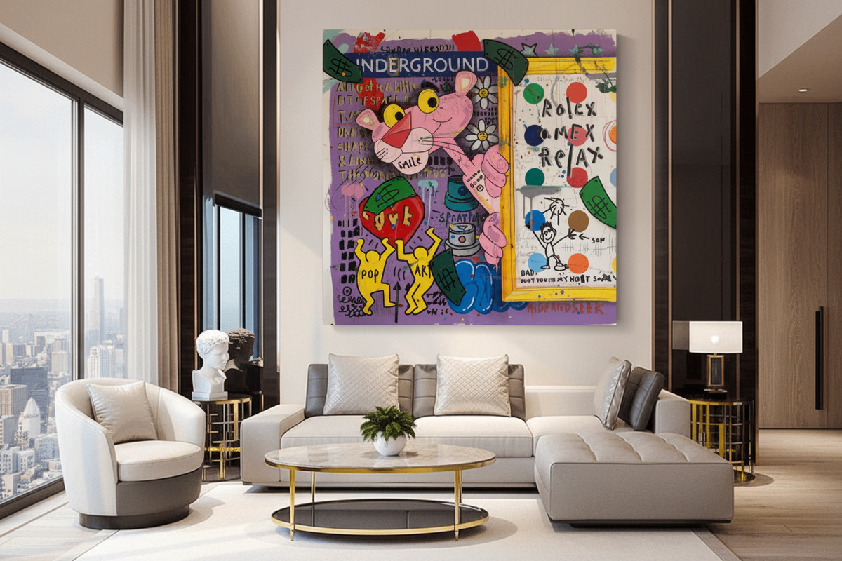 Captivating Pink Panther - Artful Wall Decor