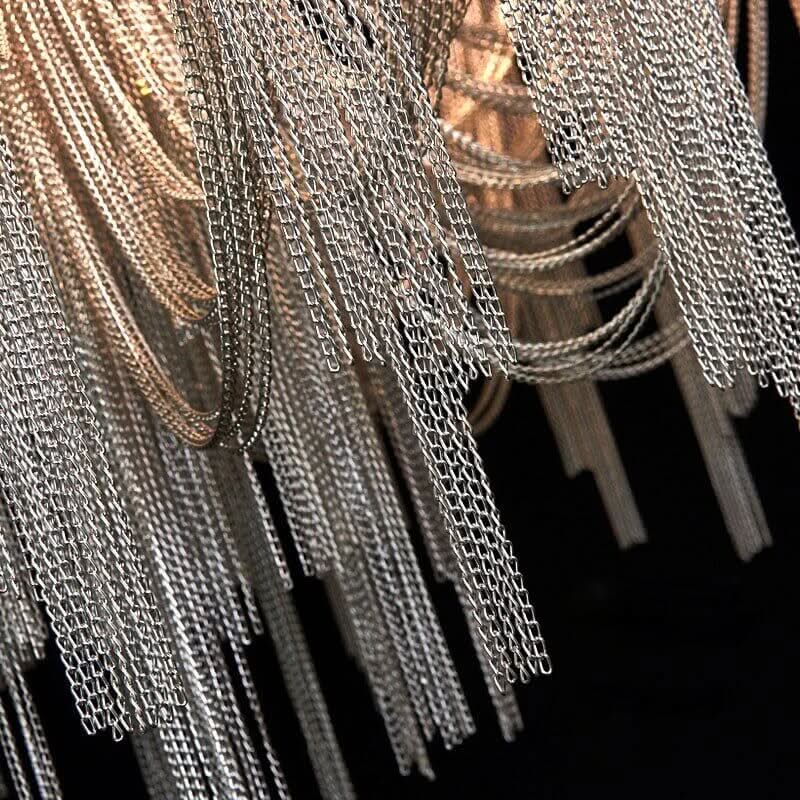 Chain Chandelier – Gold & Black LED in D60, D80 & D100cm, White & Warm Light