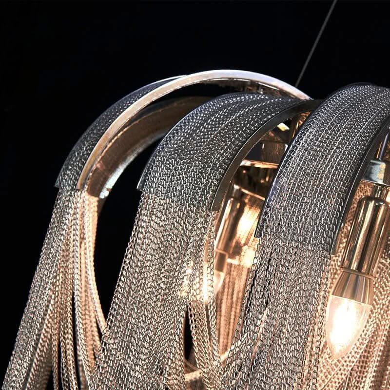 Chain Chandelier – Gold & Black LED in D60, D80 & D100cm, White & Warm Light