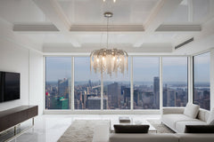 Chain Chandelier – Gold & Black LED in D60, D80 & D100cm, White & Warm Light