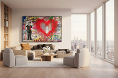 Charlie Chaplin Wall Art Canvas Painting Poster