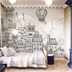 Cityscape Adventures Kids Wallpaper Mural