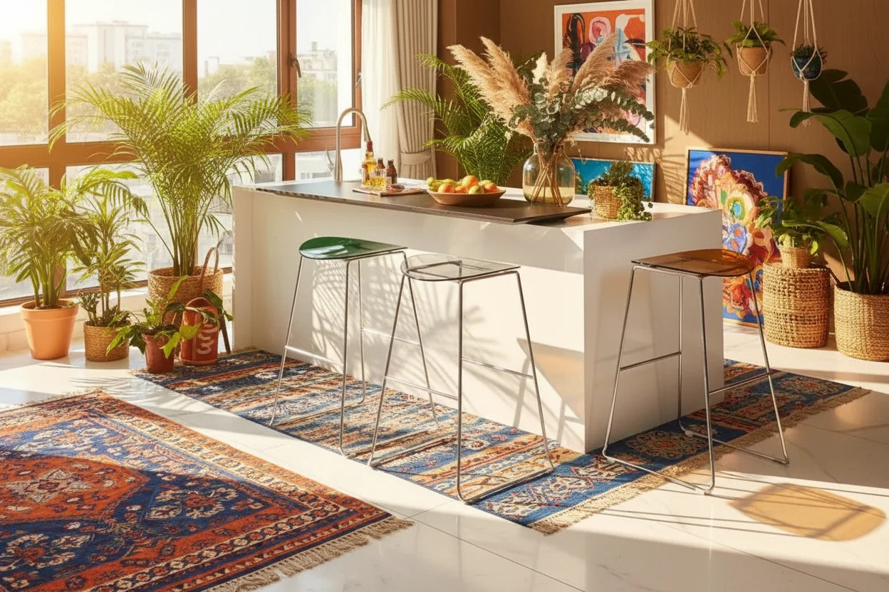 ClearView Acrylic Bar Stool – Transparent Minimalism for Modern Spaces