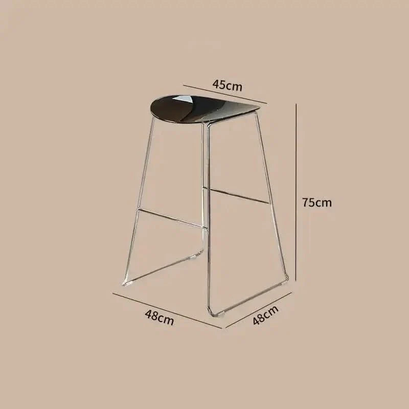 ClearView Acrylic Bar Stool – Transparent Minimalism for Modern Spaces