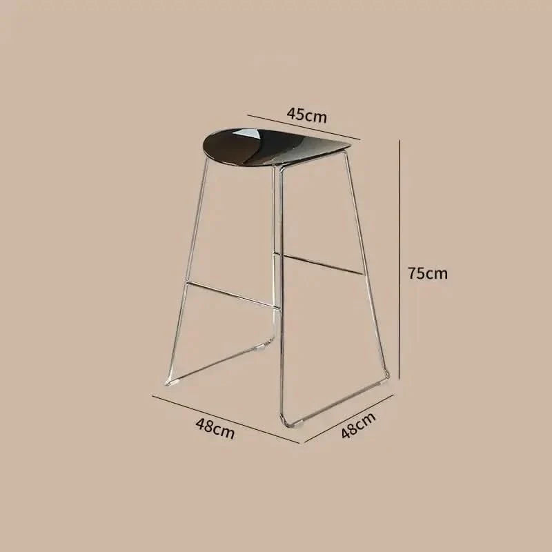 ClearView Acrylic Bar Stool – Transparent Minimalism for Modern Spaces
