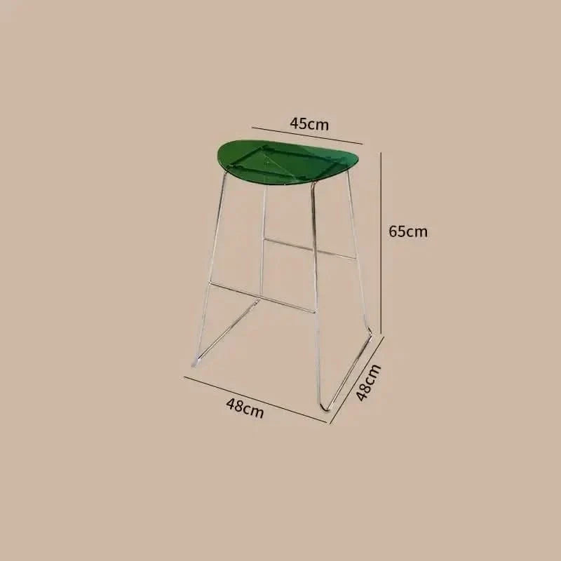 ClearView Acrylic Bar Stool – Transparent Minimalism for Modern Spaces